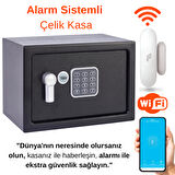 Yale Wi-Fi Alarmlı Dijital Orta Boy Kollu Kasa - YSV/250/DB1