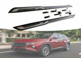 Hyundai tucson yan basamak koruma 2021+ oem tip çizgili model