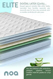 Noa Yatak  ELITE Anti Statik Örme Kumaşlı Ultra Ortopedik Lateks Sünger Yatak 90x200