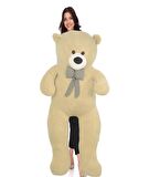 Papyonlu Sevimli Büyük Peluş Ayıcık, 130 cm - % 100 YERLİ 