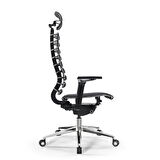 Metta Equalizer Ergonomik Deri Yönetici Koltuğu / Ofis Sandalyesi - 55.F.28.13A Siyah