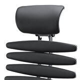 Metta Equalizer Ergonomik Deri Yönetici Koltuğu / Ofis Sandalyesi - 55.F.28.13A Siyah