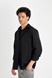 DeFacto Regular Fit Uzun Kollu Gömlek D4183AX24AUBK81
