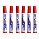 Bic Velleda 1701 Eco Yuvarlak Uç Beyaz Tahta Kalemi Kırmızı 6'LI