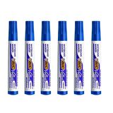 Bic Velleda 1701 Yuvarlak Uç Tahta Kalemi Renk - Mavi 6'LI