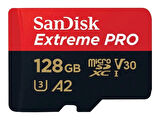 SanDisk Extreme Pro 128GB 200/90MB/s microSDXC UHS-I A2 V30 Adaptörlü Hafıza Kartı SDSQXCD-128G-GN6MA