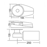 South Pacific WS1500 - 12V Yatık Motorlu Dik Irgat 8mm Krom Gövdeli - Pratiklik ve Gücün Mükemmel Uyumu