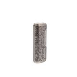 Conquistador 1li Torch İşlemeli Antik Gümüş Metal Puro Çakmağı 8008CT