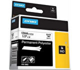 18483 Rhinopro Polyester Şerit (12Mmx5,5Mt) Beyaz-Siyah