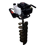 Tomking EA144P Çift Helezonlu 4 Zamanlı Toprak Burgu Makinası 250 mm 4 Hp