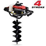 Gardenpro Çift Helezonlu 4 Zamanlı Toprak Burgu Makinası 250 mm 4 Hp