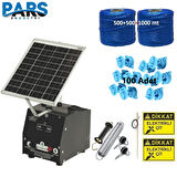 Pars P2518/1000A Güneş Enerjili Ve Akülü Elektrikli Hazır Çit Sistemi Demir İzolatörlü
