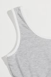 Kadın Gri Askılı Crop Top ve Şortlu Gecelik Takım