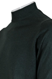 Erkek Yeşil Kazak Yarım Balıkçı Yünlü Klasik Normal Kesim RAR00793 Yeşil-4XL