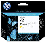 Feyza Bilişim® HP 72 Matt Black/Yellow Baskı Kafası Orijinal Plotter Designjet Printhead (C9384A)
