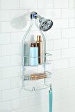 BANYO DUŞ RAFI DUŞ HORTUMUNA ASILABİLİR VANTUZLU  21X10X53CM