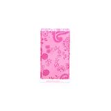 KALEMLİK PEMBE KUMAŞ DESENLİ OFİS GERECİ 6X6X12CM 300ML