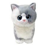 TY Beanie Babies Furley (Grey Cat) 20 cm - Orijinal Peluş Kedi