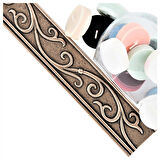 Nichetiles Cypress El Yapımı Metal Dekoratif Bordür Dekor Bronz 4,5 cm. x 30 cm.