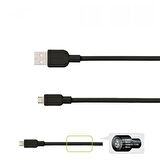 CP-AB100 100CM Micro Usb 2.4A Hızlı Şarj Ve Data Kablosu Siyah