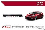 Toyota Corolla çift çıkış görünümlü amg difüzör pianoblack 2013-2018 arası modeller