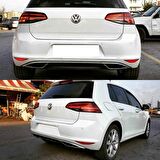 Vw Golf 7 çift eksoz görünümlü (7,5 görünüm) difüzör 2012-2017 arası modeller