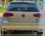 Vw Golf 7 çift eksoz görünümlü (7,5 görünüm) difüzör 2012-2017 arası modeller