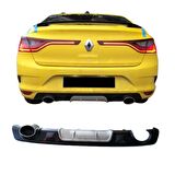 Renault Megane 4 çift eksoz görünümlü difüzör gri 2012-2017 arası modeller