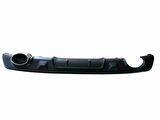 Renault Megane 4 çift eksoz görünümlü difüzör siyah 2012-2017 arası modeller