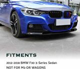 Bmw F30 ön tampon altı lip m-performane pianoblack 2012-2018 arası