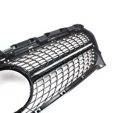 Mercedes cla w117 diamond ön panjur ızgara seti krom-siyah 2015-2019 arası