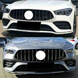 Mercedes Cla w118 gtr ön panjur ızgara seti krom-siyah 2020 sonrası