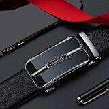 WilliamPolo Hakiki Deri Antrasit Metal Toka Erkek Kemer 135cm