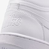 Nike Ebernon Mid Triple Leather Unisex Sneaker Hakiki Deri Bilekli Spor Ayakkabı Beyaz