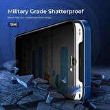 İphone 14 Uyumlu Hayalet Ekran Koruyucu Yandan Görünmeyen Ekranı Tam Kaplayan Gizlilik Filtreli Görünmez 5D ince Cam Ekran Koruma