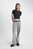 DeFacto Coool Fitted Ribana Basic Düz Crop Kısa Kollu Siyah Tişört T9631AZ24SMBK81
