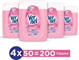 Vernel Çamaşır Yumuşatıcısı 4 x 5 Lt (200 Yıkama) Gülün Büyüsü