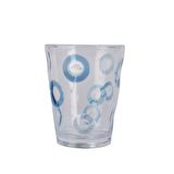 DİŞ FIRÇALIK,MACUN KABI MAVİ HALKALI AKRİLİK 8X8X10CM 370ML