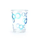 DİŞ FIRÇALIK,MACUN KABI MAVİ HALKALI AKRİLİK 8X8X10CM 370ML