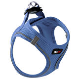 Leon Pet Air Mesh Mavi Göğüs Tasması Large