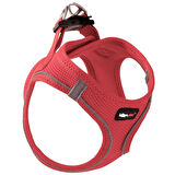 Leon Pet Air Mesh Neon Pembe Göğüs Tasması Medium