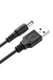 Navidata USB 2.0 To 5.5x2.1 mm Dc 5V Power Güç Kablosu 5,5*2,1 MM 1,5 Metre Usb Kablo