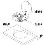 CAN FC1345 Kapaklı Gömme Ocak 