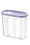 CT-STONES® 2 Kapaklı Ölçekli Erzak Kuru Gıda Saklama Kutusu Kabı - 1,7 Litre - SA935