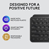 Logitech MX Keys Mini Kablosuz İngilizce Q Klavye Siyah