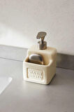 Perotti Ashton Beige Porselen Sıvı Sabunluk 500 ml
