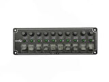 10 ANAHTARLI İZOLELİ YATAY SWITCH PANEL / TEKNE ve KARAVAN SİGORTA PANELİ / ELEKTRİK KUMANDA PANELİ 