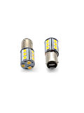 AMPUL B15 18SMD, DÜZ TIRNAK (2'Lİ) BEYAZ 9-30V