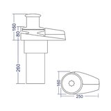 South Pacific VS1500C Dik Irgat 10mm Tamburlu (Halat Fenerli) Krom Gövdeli 12V - Büyük Teknelere Yakışan ''Zorlu Şartların Hakimi''