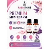Premium Mum Esansı 5 cc 2'li Set - Japon Kirazı, Lavanta - Soya Wax, Parafin, Jel Wax ve Bal Mumu Uyumlu BKFAB2JKLV5